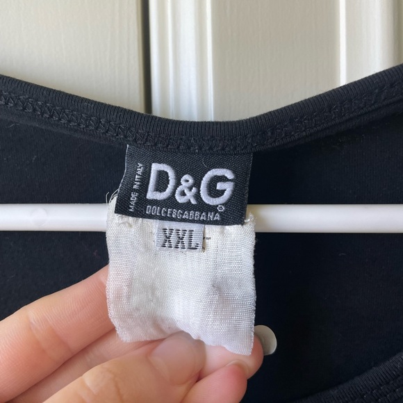 Vintage Dolce & Gabbana Long Sleeve Bedazzled Top - Picture 2 of 6